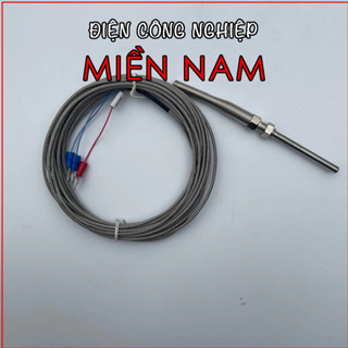 Dây can nhiệt Pt100 đầu dò phi 5, (dây cảm biến, cảm biến nhiệt) model WZP-187 dải nhiệt đo -50~200°C