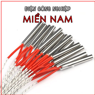 Thanh gia nhiệt, điện trở đốt nóng, điện trở khuôn một đầu phi 6,8,10 điện áp 220V dùng để ép khuôn, làm nóng nhiệt độ