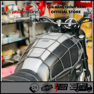 Lưới bọc ràng bình xăng Motowolf siêu dày phản quang