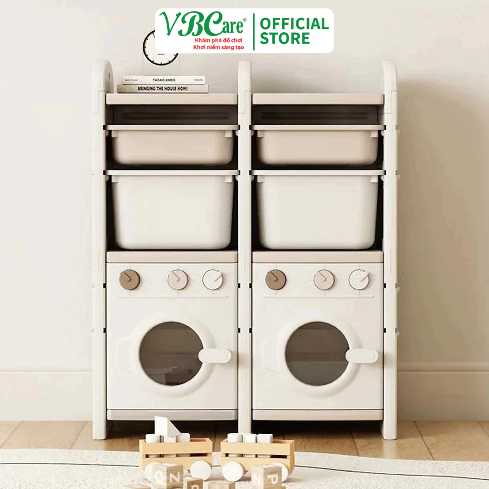 Đồ dùng VBCare kệ để đồ chơi trẻ em 2 tầng chịu tải 60kg phong cách Hàn Quốc VBC-YYTS654 VBCare