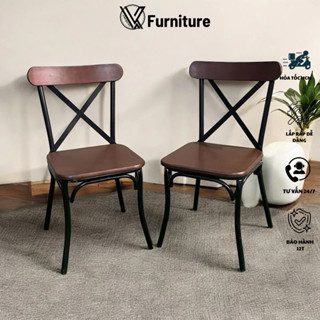 Ghế Bistro (Chữ X ) ,ghế ăn ,ghế quán nhậu decor đa năng bền chịu tải cao