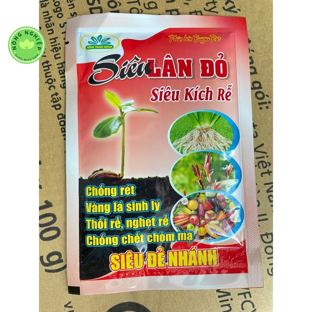 Siêu Lân Đỏ - Ra rễ, đẻ nhánh, hạn chế thối rễ, nghẹn rễ - Gói 50gr