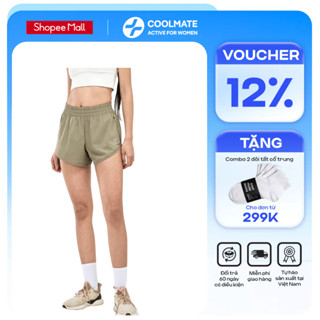 [Mie x Coolmate] Quần Shorts Thể Thao Nữ Woven Short Co Giãn, Thoáng Khí, Nhẹ Mát, Độ Bền Cao - Coolmate Active For Wome