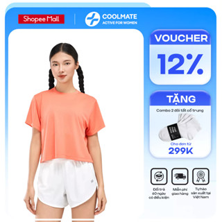 Áo thể thao nữ Essential Croptop Tee nhanh khô thấm hút thoáng khí - Coolmate Active For Women