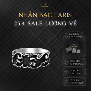 Nhẫn Bạc nam 925 Mercury Faris - Trang sức Bạc 925 đúc nguyên khối - Thiết kế độc quyền bởi Mercury