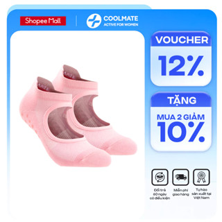 Tất Yoga & Pilates Grib Socks mềm mại, co giãn, thấm hút, chống trượt tốt - Coolmate Active For Women