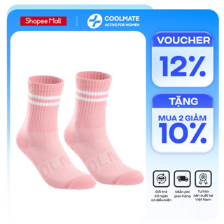 Tất Yoga & Pilates chống trượt cổ trung - Coolmate Active For Women