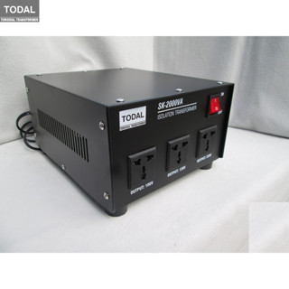 Biến áp cách ly 2KVA điện ra 220v, 120v, 100v