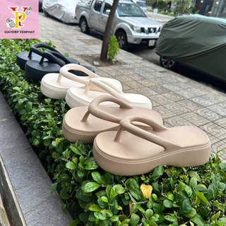 Dép Kẹp Dép Xỏ Ngón Đế Xuồng Dép Lê Nữ Mềm Chống Trượt , Dép Đi Biển Đế Cao TH888