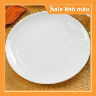 Đĩa sứ tròn trắng trơn 15cm 18cm và 20cm