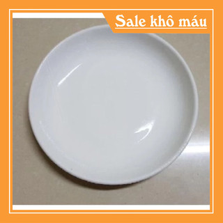 Đĩa sứ tròn trắng trơn 15cm 18cm và 20cm