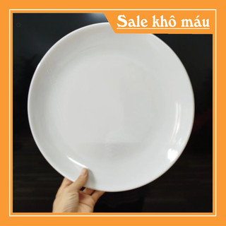 Đĩa sứ tròn trắng trơn 15cm 18cm và 20cm