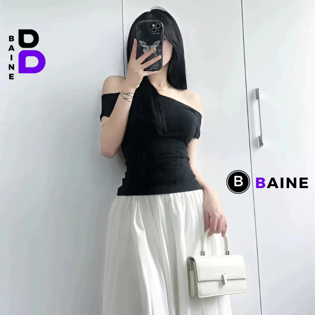 Áo Thun TRỄ VAI LÓT Tiểu Thư Thanh Lịch DÁNG DÀI Nữ DD89, Áo Babytee Chất Thun Gân Kiểu Trơn Nhiều Màu BAINE | BigBuy360 - bigbuy360.vn