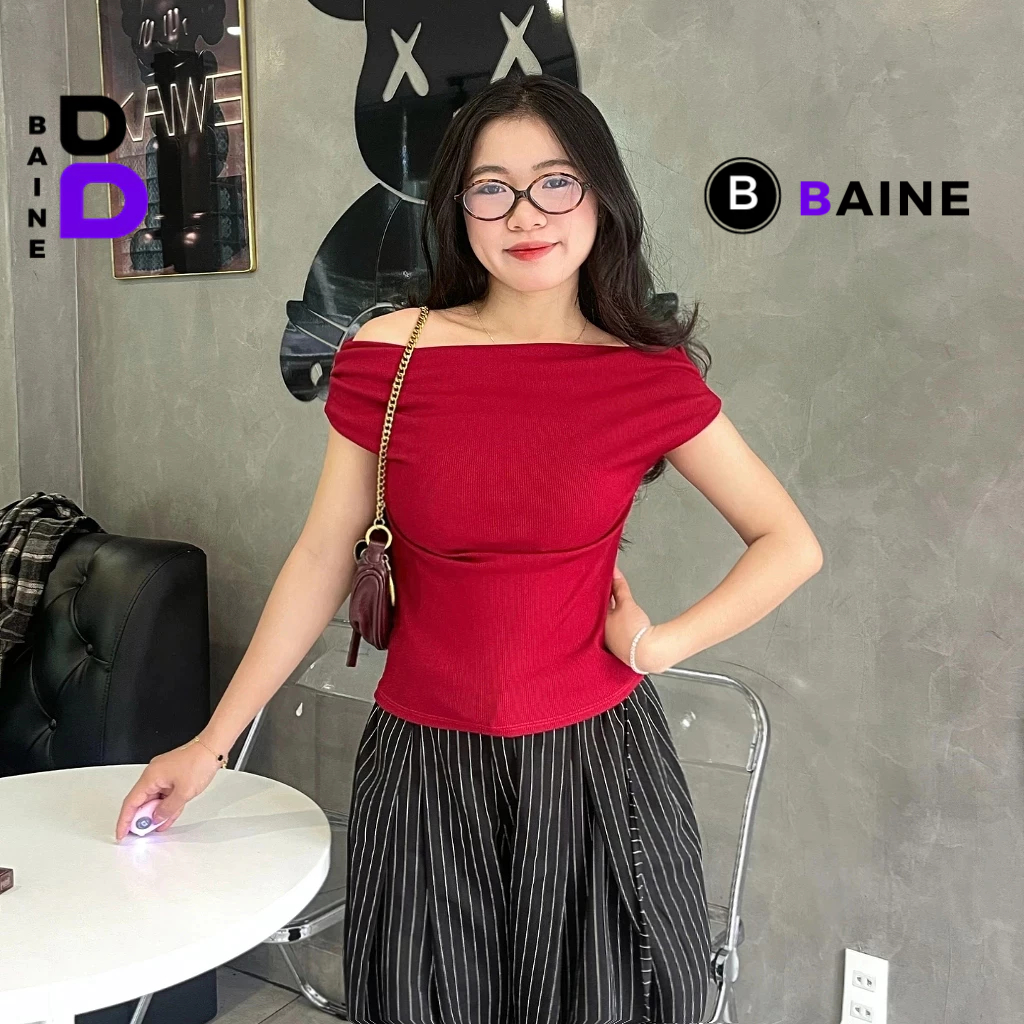Áo Thun TRỄ VAI LÓT Tiểu Thư Thanh Lịch DÁNG DÀI Nữ DD89, Áo Babytee Chất Thun Gân Kiểu Trơn Nhiều Màu BAINE | BigBuy360 - bigbuy360.vn