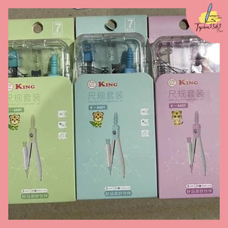 Bộ Compa Eke Thước Kẻ KING 7 Món Đẹp