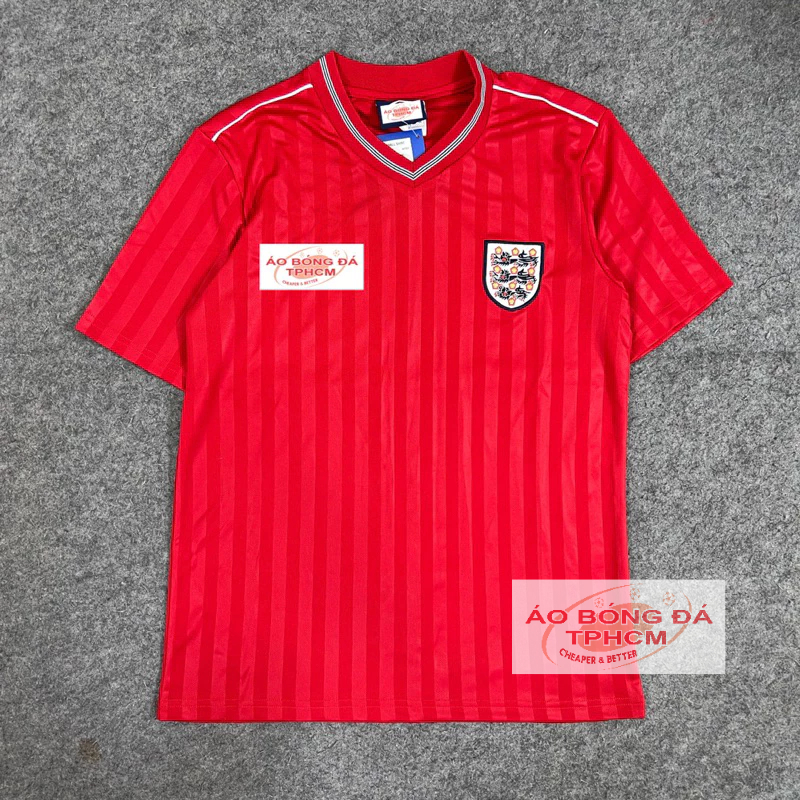RETRO.tuyển Anh 84/87- Áo Bóng Đá RETRO CLASSlC hàng Thái cao cấp-RetroANHđỏTymUm