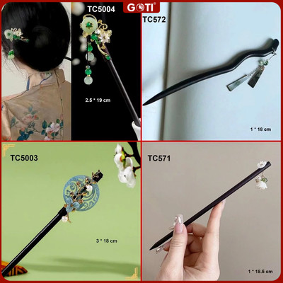 GOTI - Phụ Kiện Tóc Nữ - Trâm Cài Tóc Búi Hình Hoa Nhỏ 5 Cánh Quà Nữ Phong Cách Cổ Điển TC598 TC599