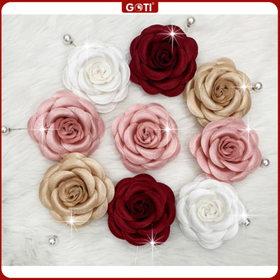 Combo 20 Cái - GOTI Tag Hoa Trà Lớn Cài Áo Có Ghim  001 002 006
