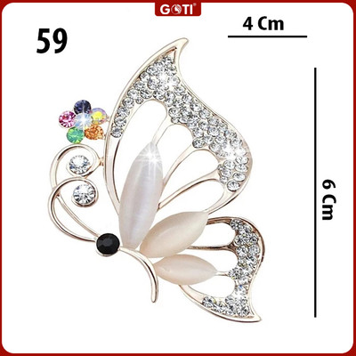 GOTI - Tag Cài áo hình Bươm Bướm cao cấp kiểu phụ kiện charm cài sang trọng SET02