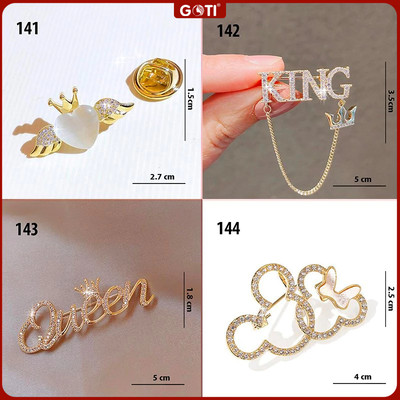 GOTI - Tag Trâm Cài Áo Hình Nhiều Mẫu Phối Tua Rua, Quà Tặng 20/10 8/3 Tặng Cho Nữ Kiểu Hàn Quốc 142 123 124 143 256 264