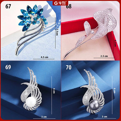 GOTI - Phụ Kiện Quà Tặng Nữ 20-10 8-3 - Tag Trâm Cài Áo Hình Hoa Tulip, Hoa Hướng Dương Bằng Hợp Kim Cao Cấp GT1 PK4
