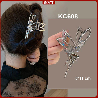 GOTI - Kẹp Tóc Kim Loại Càng Cua Hot Nhiều Kiểu Dáng Thời Trang Sành Điệu Kiểu Kẹp Răng Hình Cô Tiên Quà Tặng Nữ KC608