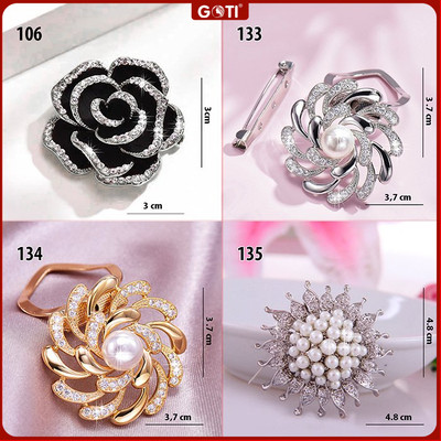 GOTI - Charm Cài Áo Cành Hoa Cao Cấp Kiểu Tag Cài Váy Đẹp Thanh Lịch Dành Cho Nữ Kiểu Dáng Hoa Cao Cấp Đa Dạng GTCA4