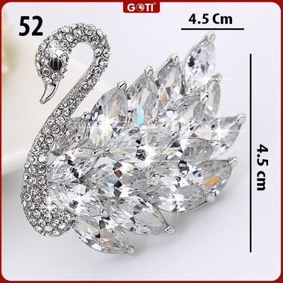 GOTI 07 - Tag Charm Cài Áo Hình Thiên Nga Cao Cấp Phụ Kiện Trang Trí Dành Cho Nữ
