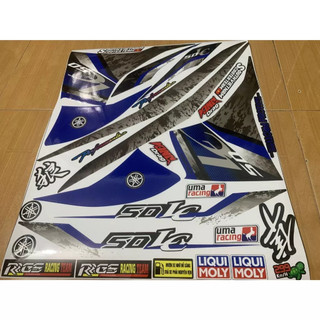 tem exciter 50 LC V6 xanh đen