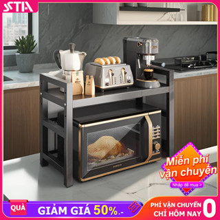 Sta kệ nhà bếp Có Thể Điều Chỉnh Kệ lò vi sóng 2 tầng Thép Kệ để nồi cơm điện Chịu nhiệt độ cao