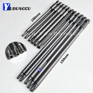  Mũi Vít Hoa Thị Chân Lục Giác Dài 50,100,150mm - Đầu Bông Hoa Khế Sao Từ Tính Lắp Máy Khoan Bắn Vít 