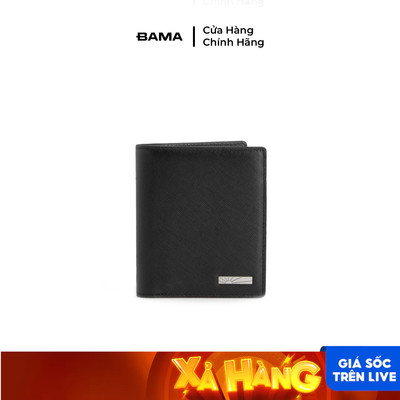 Ví nam nữ da bò BAMA Wallet W607 nhiều ngăn dáng ngang siêu mỏng gọn nhẹ chất liệu da saffiano chống xước