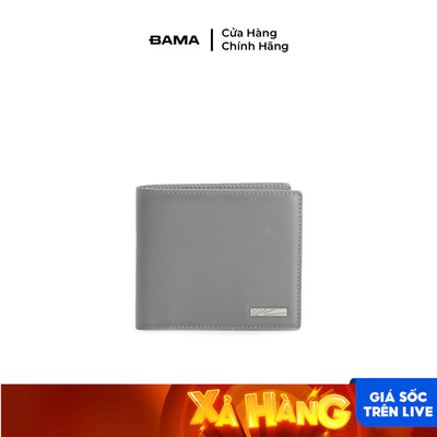Ví nam nữ da bò BAMA Wallet W601 nhiều ngăn dáng ngang siêu mỏng gọn nhẹ chất liệu da saffiano chống xước