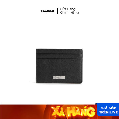 Ví nam nữ da bò BAMA Wallet W606 nhiều ngăn dáng ngang siêu mỏng gọn nhẹ chất liệu da saffiano chống xước