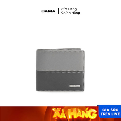 Ví nam nữ da bò BAMA Wallet W602 nhiều ngăn dáng ngang siêu mỏng gọn nhẹ chất liệu da saffiano chống xước