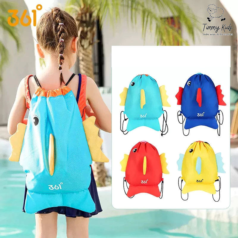 Balo Bơi Trẻ Em 361° Hình Cá Dễ Thương – Túi Rút Chống Nước Đi Biển Cho Bé Trai Bé Gái