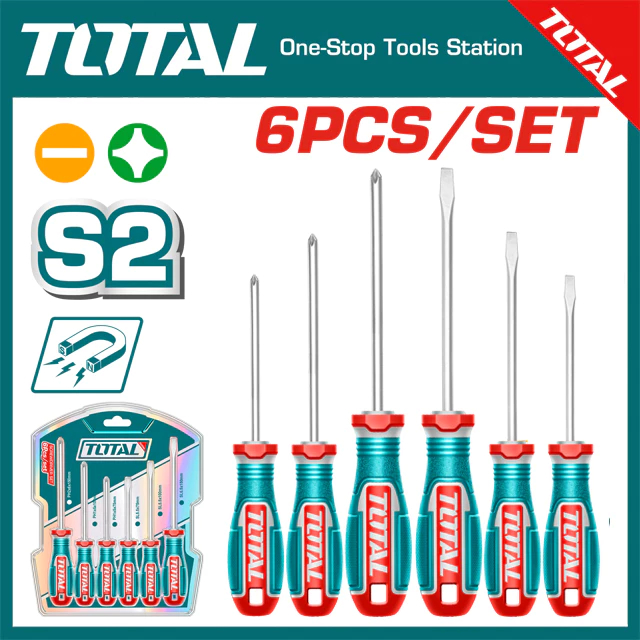 BỘ 6 TUA VÍT TOTAL THT250606/TKSDS0626