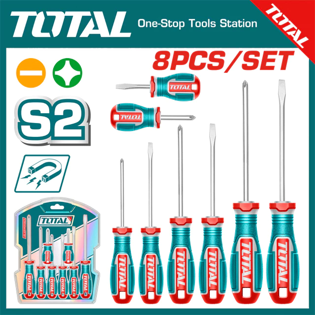 BỘ 8 TUA VÍT TOTAL THT250608/TKSDS0826