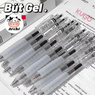 Bút mực màu đen dạng bấm vỏ đủ màu con Sâu