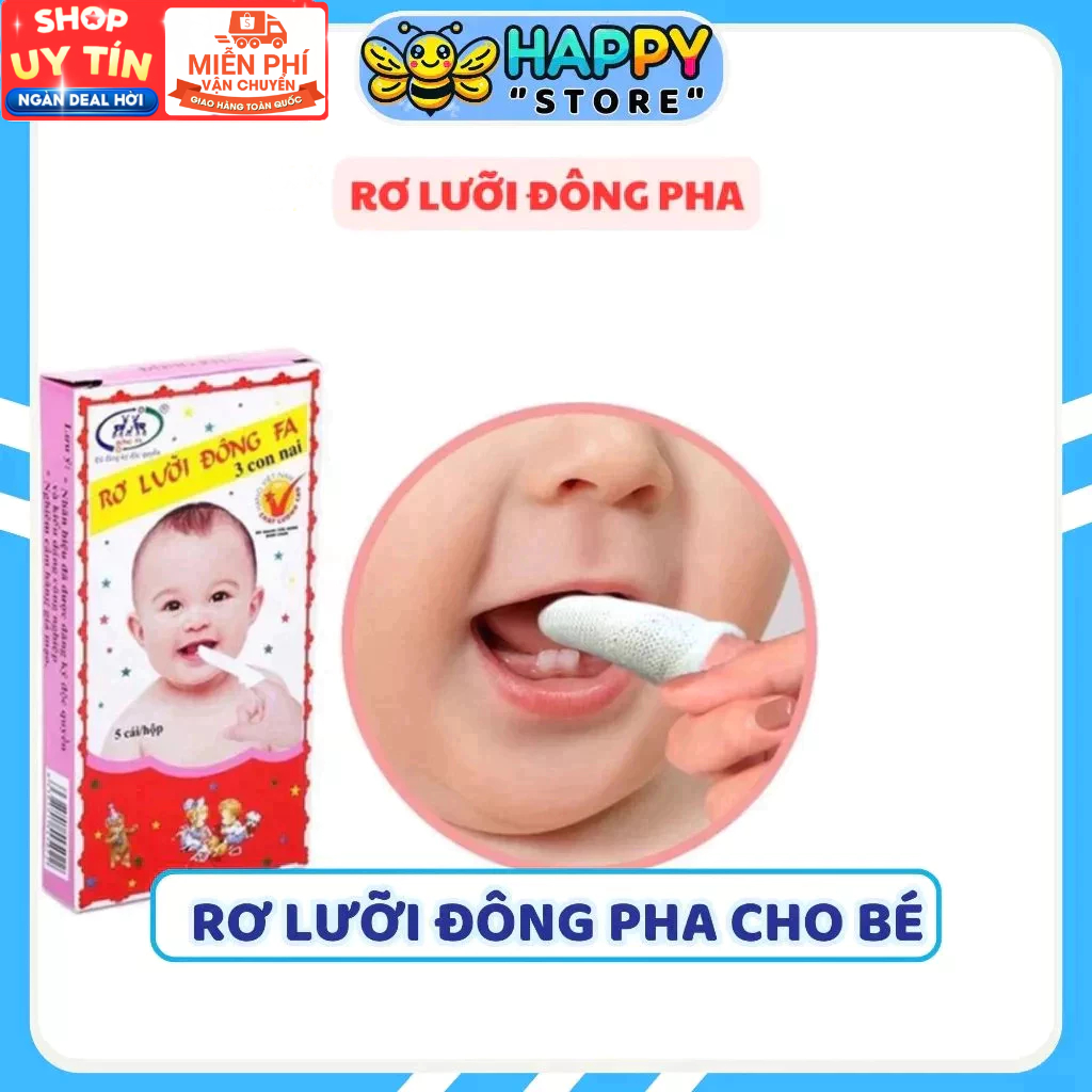 Rơ Lưỡi Đông Pha Cho Bé Sơ Sinh (10 Hộp - 50 cái)