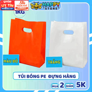 1Kg Túi Bóng Đỏ Đựng Hàng - Túi Hột Xoài Nilon PE Dẻo Đẹp, Đựng Quần Áo, Quà Tặng, Ship Hàng