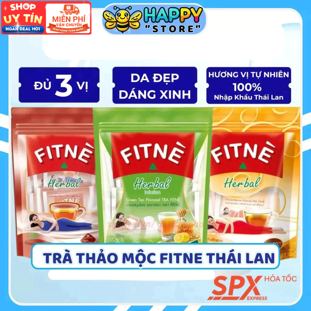Trà Fitne Herbal Thải Độc Giảm Mỡ Thái Lan (30-40 Túi Lọc)