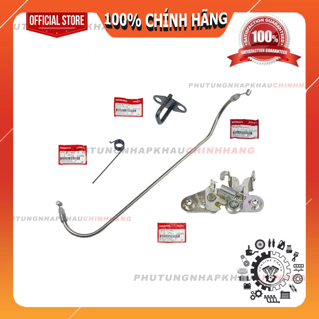 Bộ khóa mở nắp bình xăng Air Blade 125, Air Blade 150, Bộ phụ kiện mở nắp xăng AB 125, AB 150