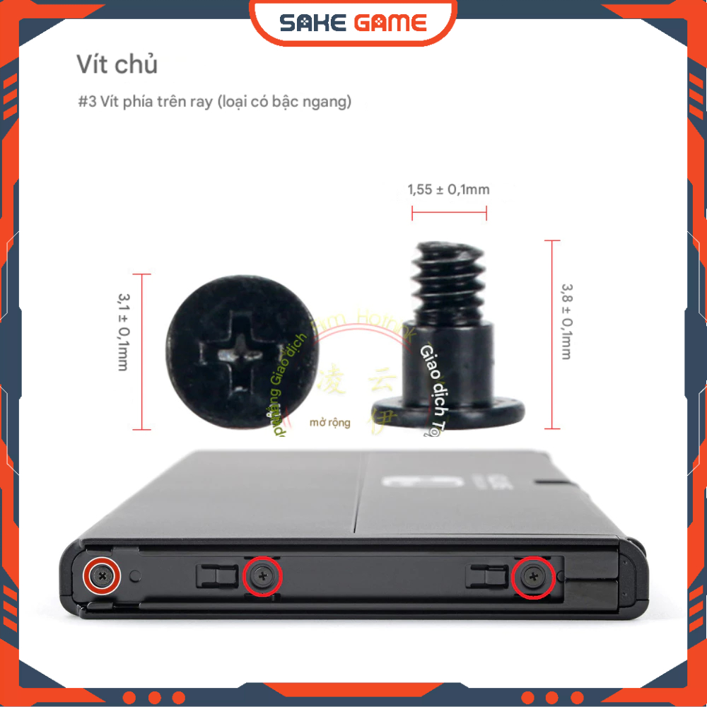 Ốc Vít Ray Trượt Nintendo Switch Oled Ốc Vít Ray Trượt Switch Oled Ốc Vít Ray Trượt Oled Ốc Ray Trượ