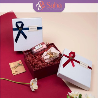 Hộp Đựng Quà Sinh Nhật Size 18*20*8cm Hộp Quà Tặng Sang Trọng Gắn Nơ Tặng Người Yêu, Bạn Gái - HQ07