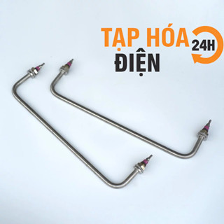 Thanh điện trở đun nước dạng đòn gánh chữ C , sử dụng trong bếp hâm nóng thực phẩm, quán cơm chất liệu inox 304