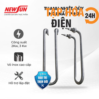 Thanh Nhiệt Điện Trở U Quỳ 220V inox 304 Đun Nước Linh Kiện Nồi Phở đủ chiều dài, công suất, điện áp 220V,380V
