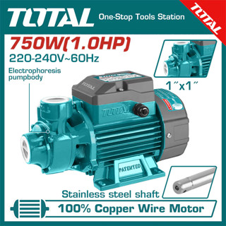  Máy bơm nước đẩy cao 750W  1HP  Total TWP17506 TWP15506 