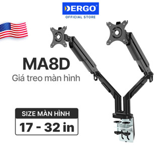 Giá Treo DERGO Flexispot MA8D Giá Đỡ Màn Hình Máy Tính Đôi Gắn Mặt Bàn