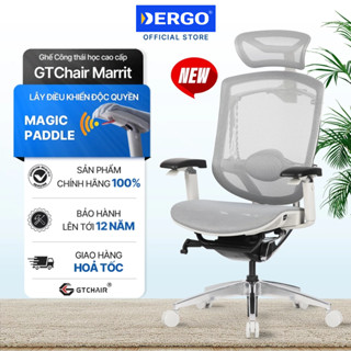 Ghế Công Thái Học Ergonomic GTChair Marrit X Grey-White Frame/ Marrit X Bản Tay 5D